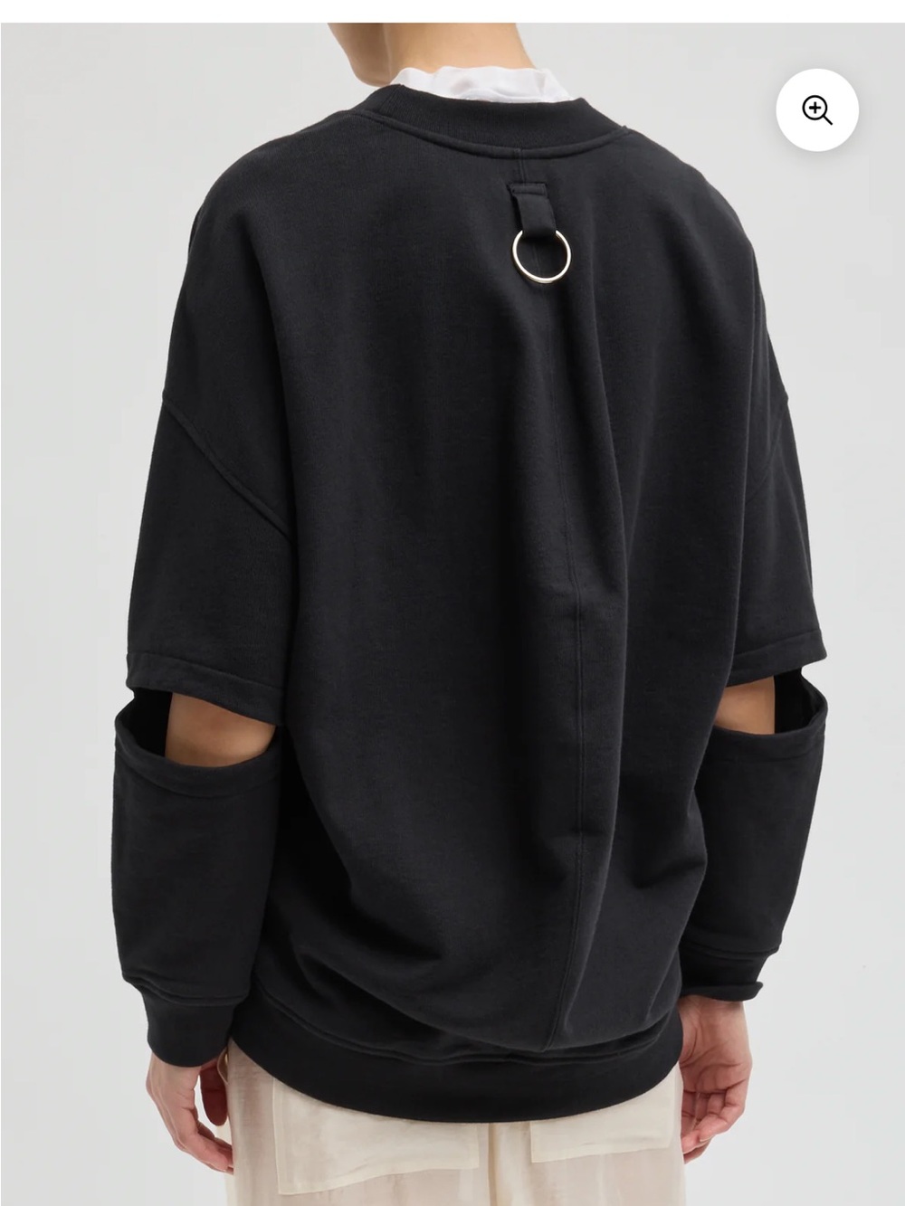 Tibi Cocoon Sweatshirt in Red